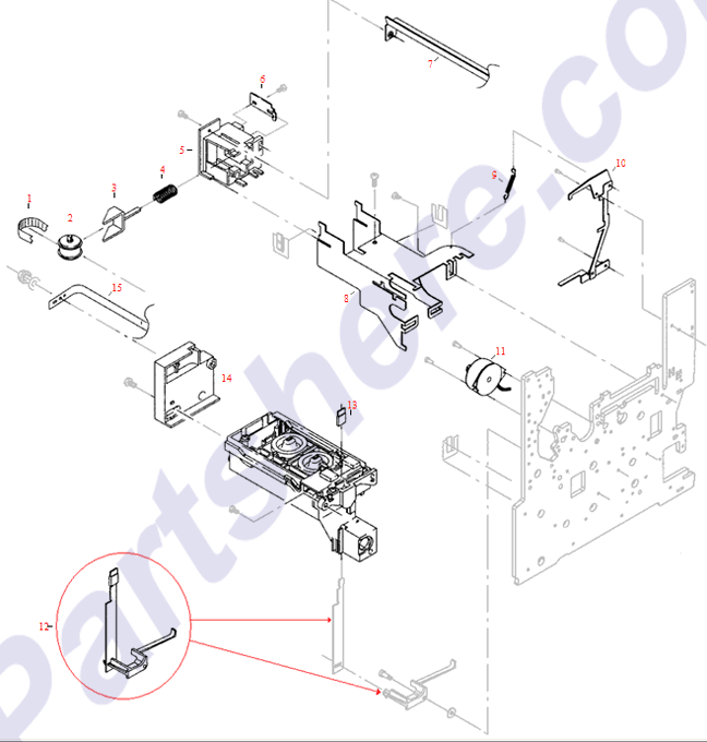 HP parts picture diagram for C3180-60005, C1633-80016, C1633-40006, 07570-40105, 1460-2139, C1633-40093, C1633-00068, C1633-40065, C1633-60033, C3180-60014